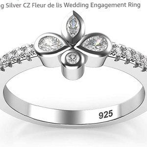 Gorgeous 925 Fleur De Lis 🌹 Sterling Silver Ring